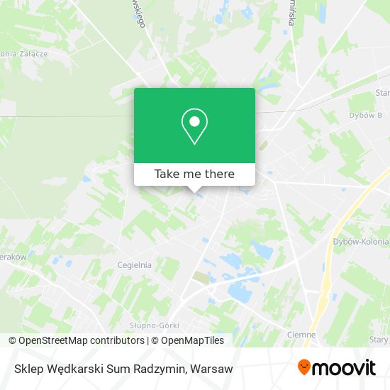 Sklep Wędkarski Sum Radzymin map