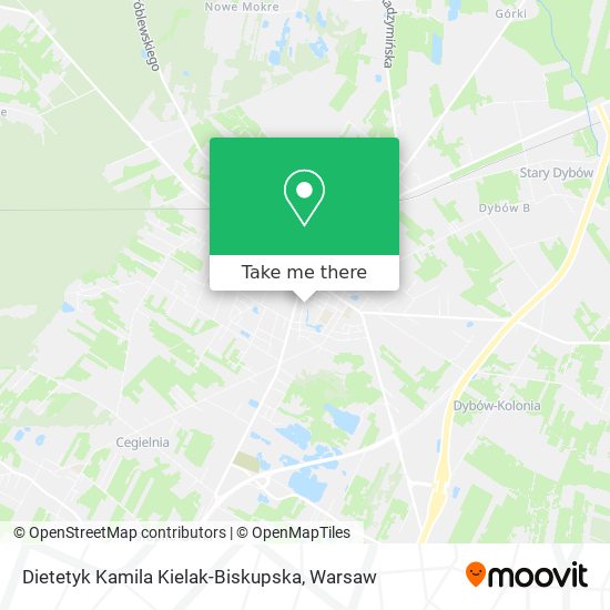 Dietetyk Kamila Kielak-Biskupska map