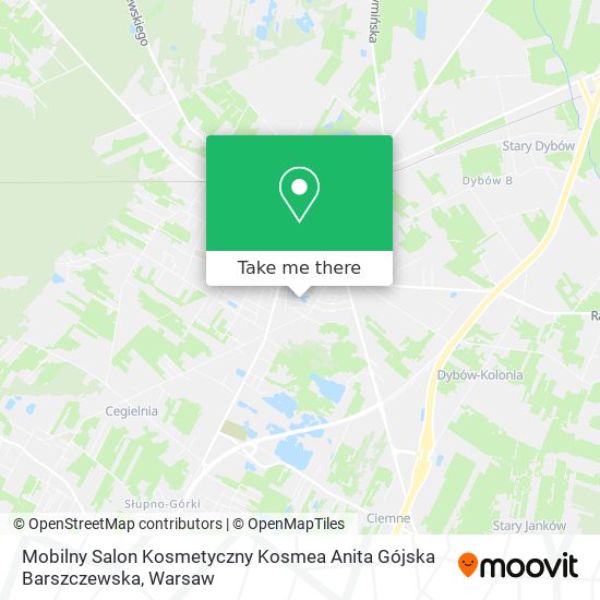 Mobilny Salon Kosmetyczny Kosmea Anita Gójska Barszczewska map