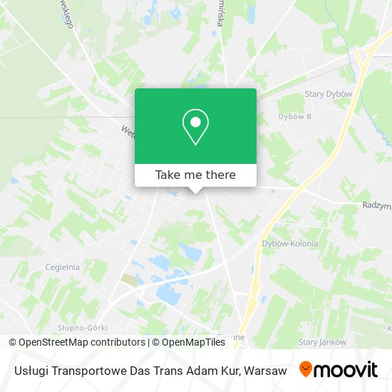 Usługi Transportowe Das Trans Adam Kur map