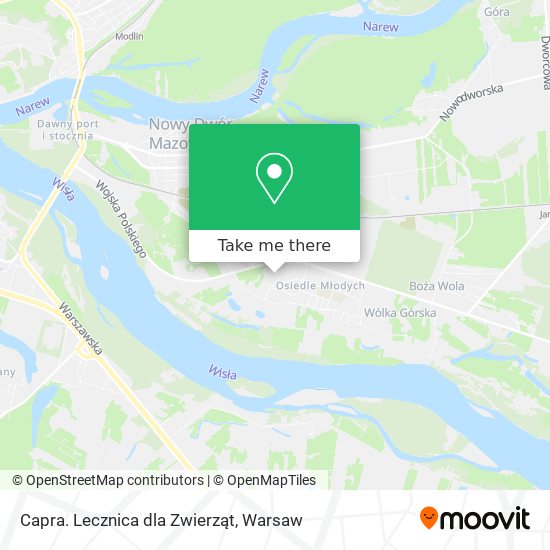 Capra. Lecznica dla Zwierząt map