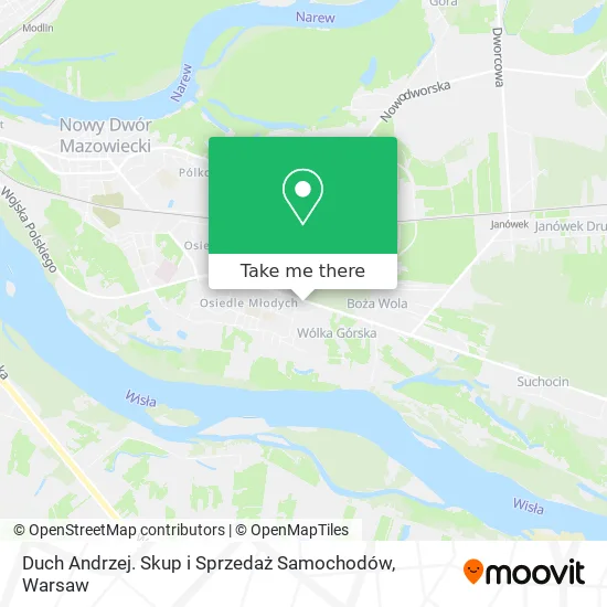 Duch Andrzej. Skup i Sprzedaż Samochodów map