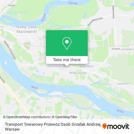 Transport Towarowy Przewóz Osób Grzelak Andrzej map