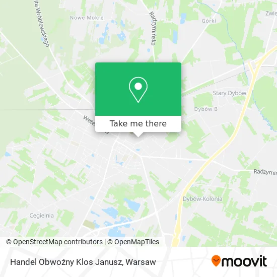 Карта Handel Obwoźny Klos Janusz