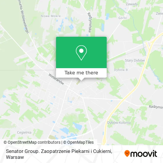 Карта Senator Group. Zaopatrzenie Piekarni i Cukierni