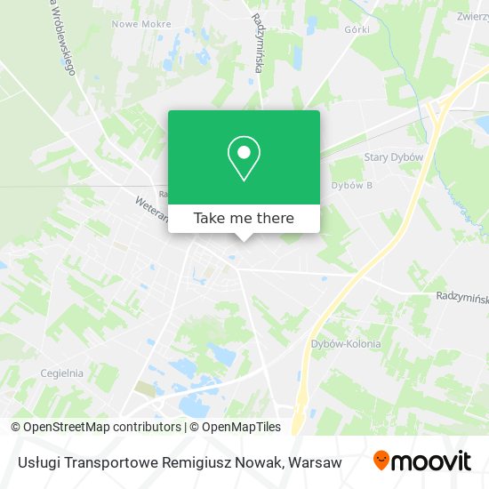 Usługi Transportowe Remigiusz Nowak map