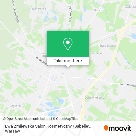 Карта Ewa Żmijewska Salon Kosmetyczny \Sabelle\