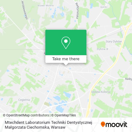 Mtechdent Laboratorium Techniki Dentystycznej Małgorzata Ciechomska map