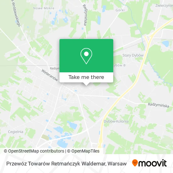 Przewóz Towarów Retmańczyk Waldemar map