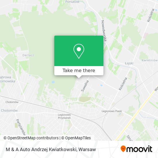 M & A Auto Andrzej Kwiatkowski map