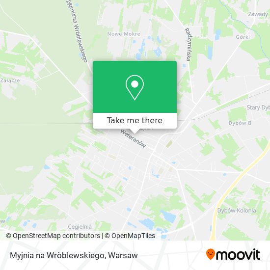 Myjnia na Wròblewskiego map