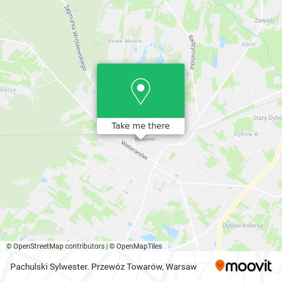 Pachulski Sylwester. Przewóz Towarów map