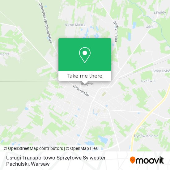 Usługi Transportowo Sprzętowe Sylwester Pachulski map