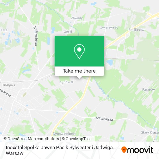 Inoxstal Spółka Jawna Pacik Sylwester i Jadwiga map