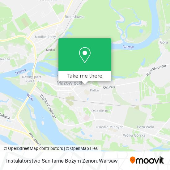 Instalatorstwo Sanitarne Bożym Zenon map