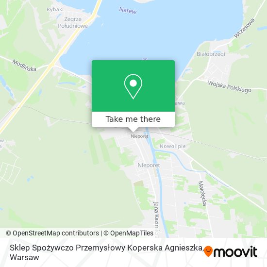 Sklep Spożywczo Przemysłowy Koperska Agnieszka map