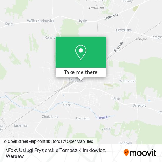 \Fox\ Usługi Fryzjerskie Tomasz Klimkiewicz map