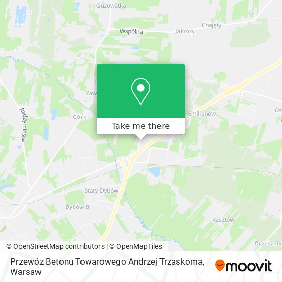 Przewóz Betonu Towarowego Andrzej Trzaskoma map