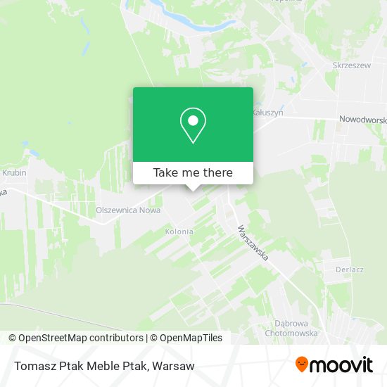 Tomasz Ptak Meble Ptak map