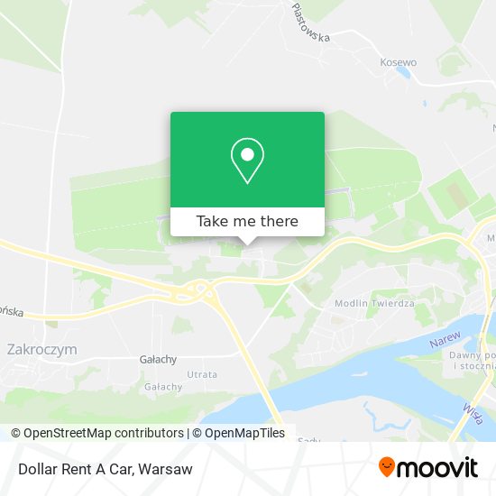 Dollar Rent A Car map