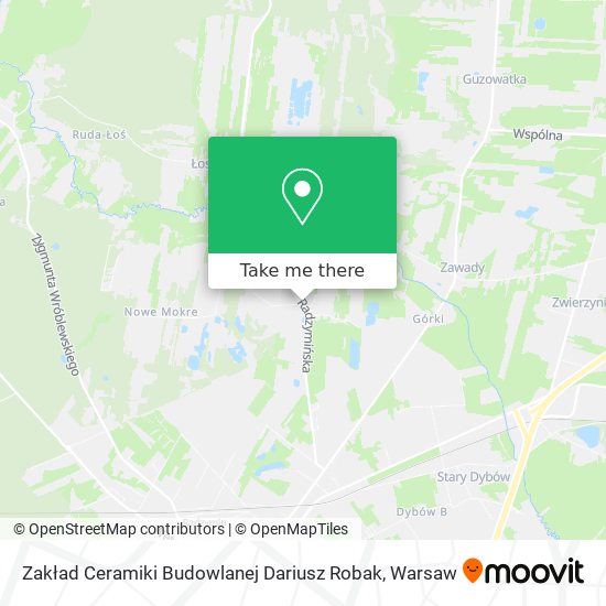 Zakład Ceramiki Budowlanej Dariusz Robak map