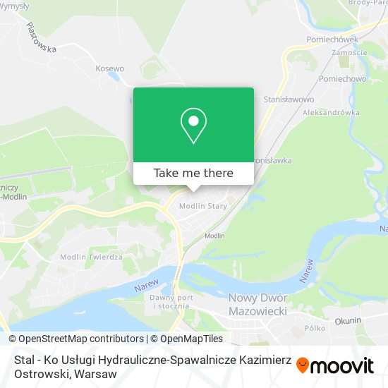 Stal - Ko Usługi Hydrauliczne-Spawalnicze Kazimierz Ostrowski map