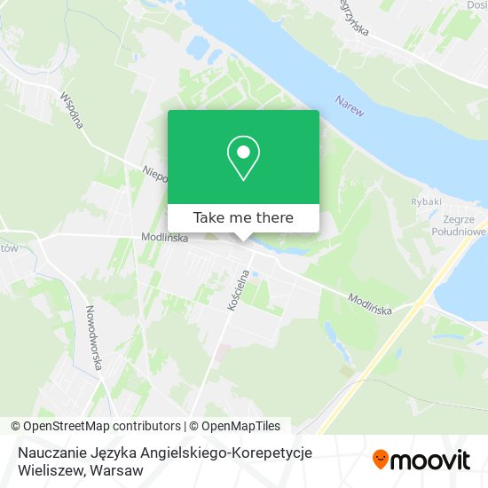 Nauczanie Języka Angielskiego-Korepetycje Wieliszew map