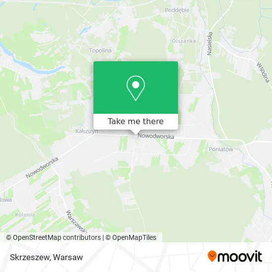 Skrzeszew map