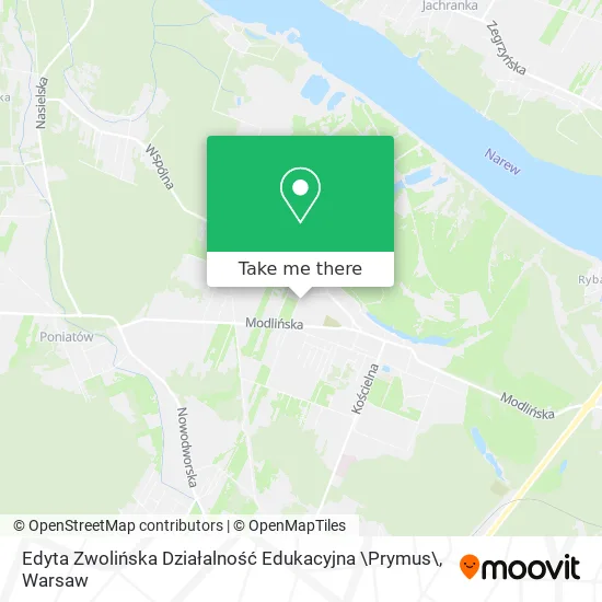Edyta Zwolińska Działalność Edukacyjna \Prymus\ map