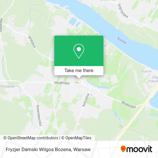 Fryzjer Damski Wilgos Bozena map