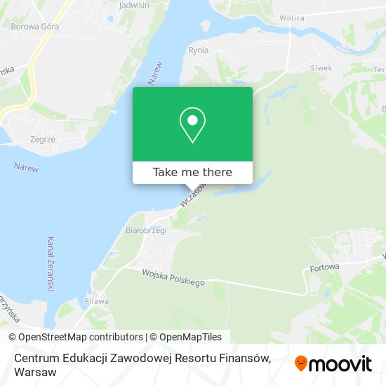 Centrum Edukacji Zawodowej Resortu Finansów map