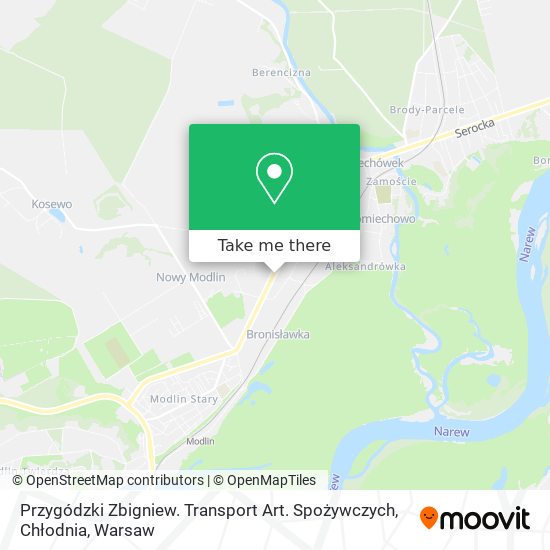 Przygódzki Zbigniew. Transport Art. Spożywczych, Chłodnia map