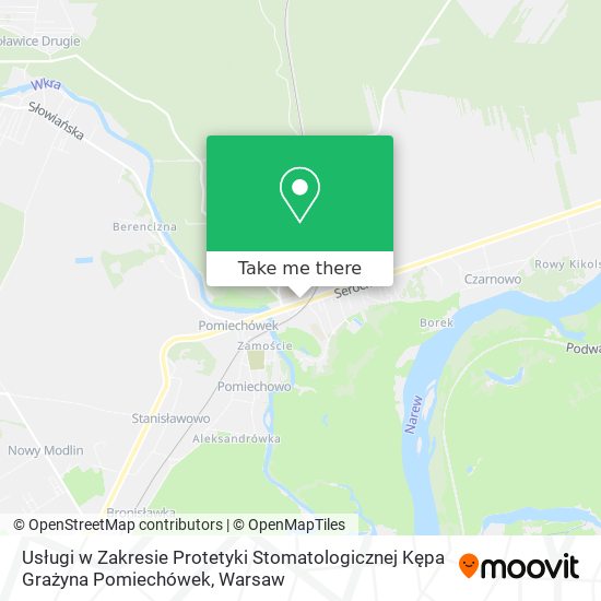 Usługi w Zakresie Protetyki Stomatologicznej Kępa Grażyna Pomiechówek map