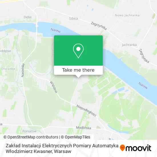 Zakład Instalacji Elektrycznych Pomiary Automatyka Włodzimierz Kwasner map