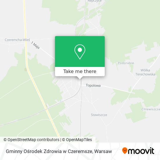 Gminny Ośrodek Zdrowia w Czeremsze map