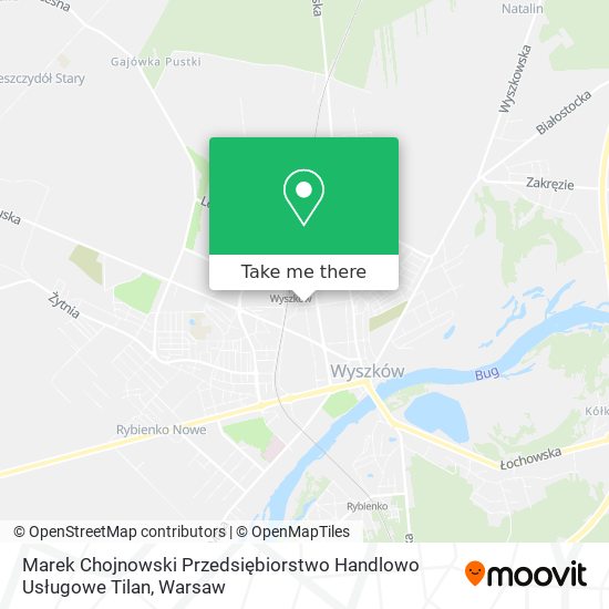 Marek Chojnowski Przedsiębiorstwo Handlowo Usługowe Tilan map