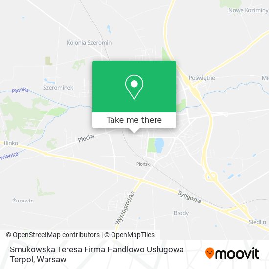 Smukowska Teresa Firma Handlowo Usługowa Terpol map