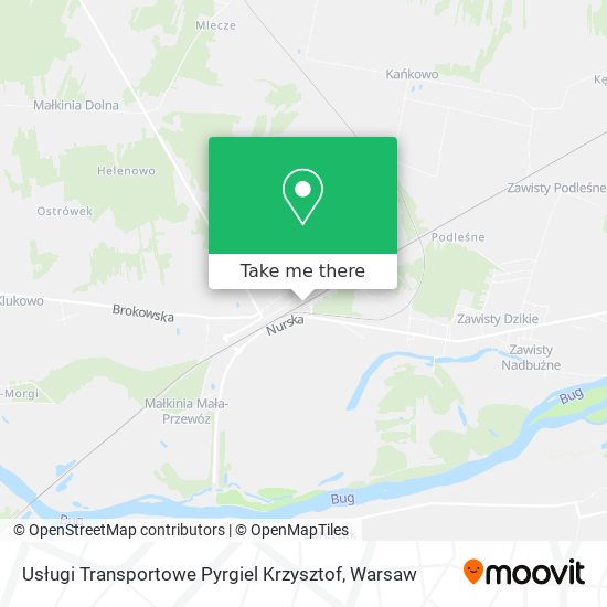 Карта Usługi Transportowe Pyrgiel Krzysztof