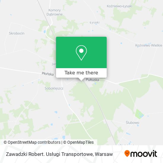 Zawadzki Robert. Usługi Transportowe map