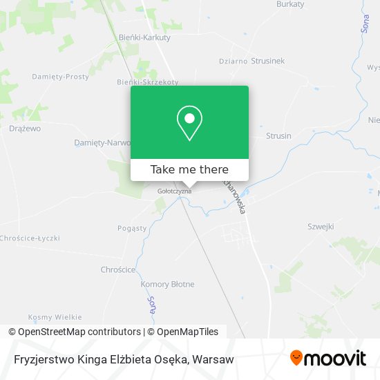 Fryzjerstwo Kinga Elżbieta Osęka map