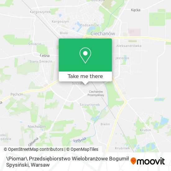 \Piomar\ Przedsiębiorstwo Wielobranżowe Bogumił Spysiński map