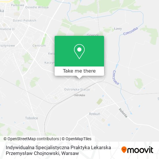 Indywidualna Specjalistyczna Praktyka Lekarska Przemysław Chojnowski map