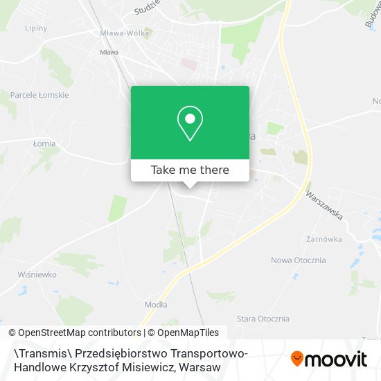 \Transmis\ Przedsiębiorstwo Transportowo-Handlowe Krzysztof Misiewicz map