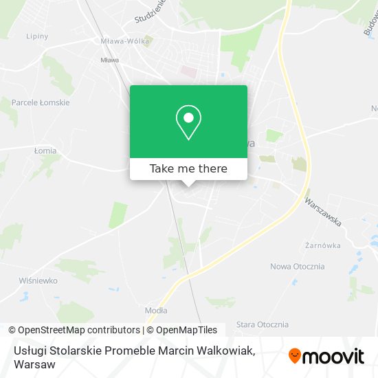 Usługi Stolarskie Promeble Marcin Walkowiak map