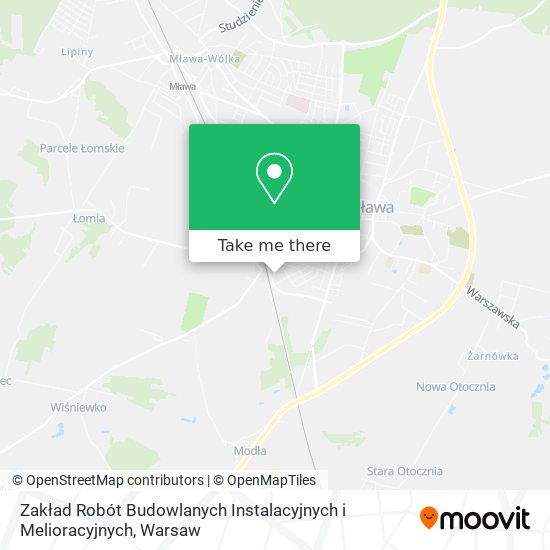 Zakład Robót Budowlanych Instalacyjnych i Melioracyjnych map