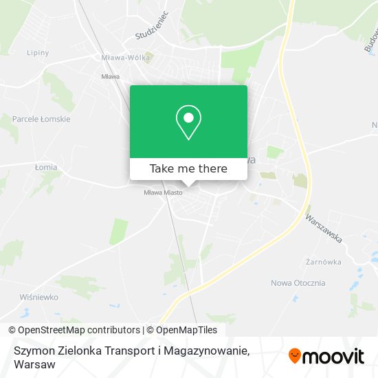 Szymon Zielonka Transport i Magazynowanie map