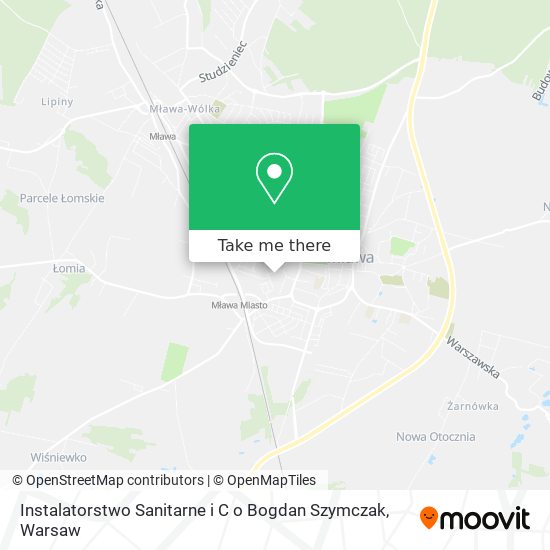 Instalatorstwo Sanitarne i C o Bogdan Szymczak map