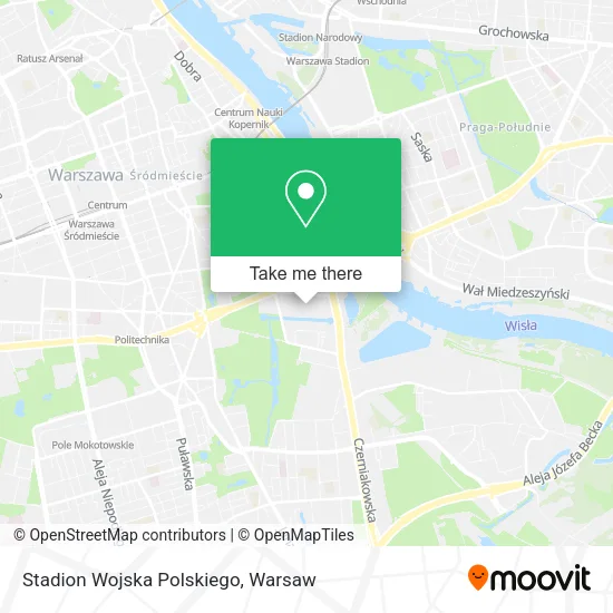 Stadion Wojska Polskiego map