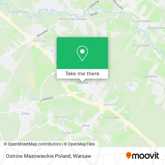 Ostrów Mazowieckie Poland map