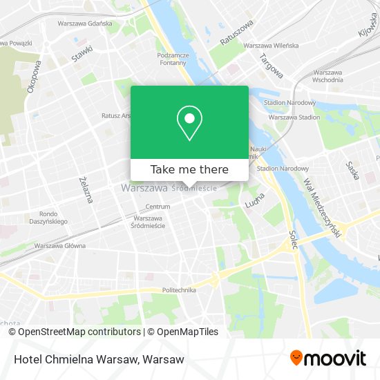 Hotel Chmielna Warsaw map